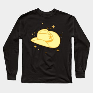 Light Yellow Cowboy Hat Cowgirl Aesthetic Long Sleeve T-Shirt